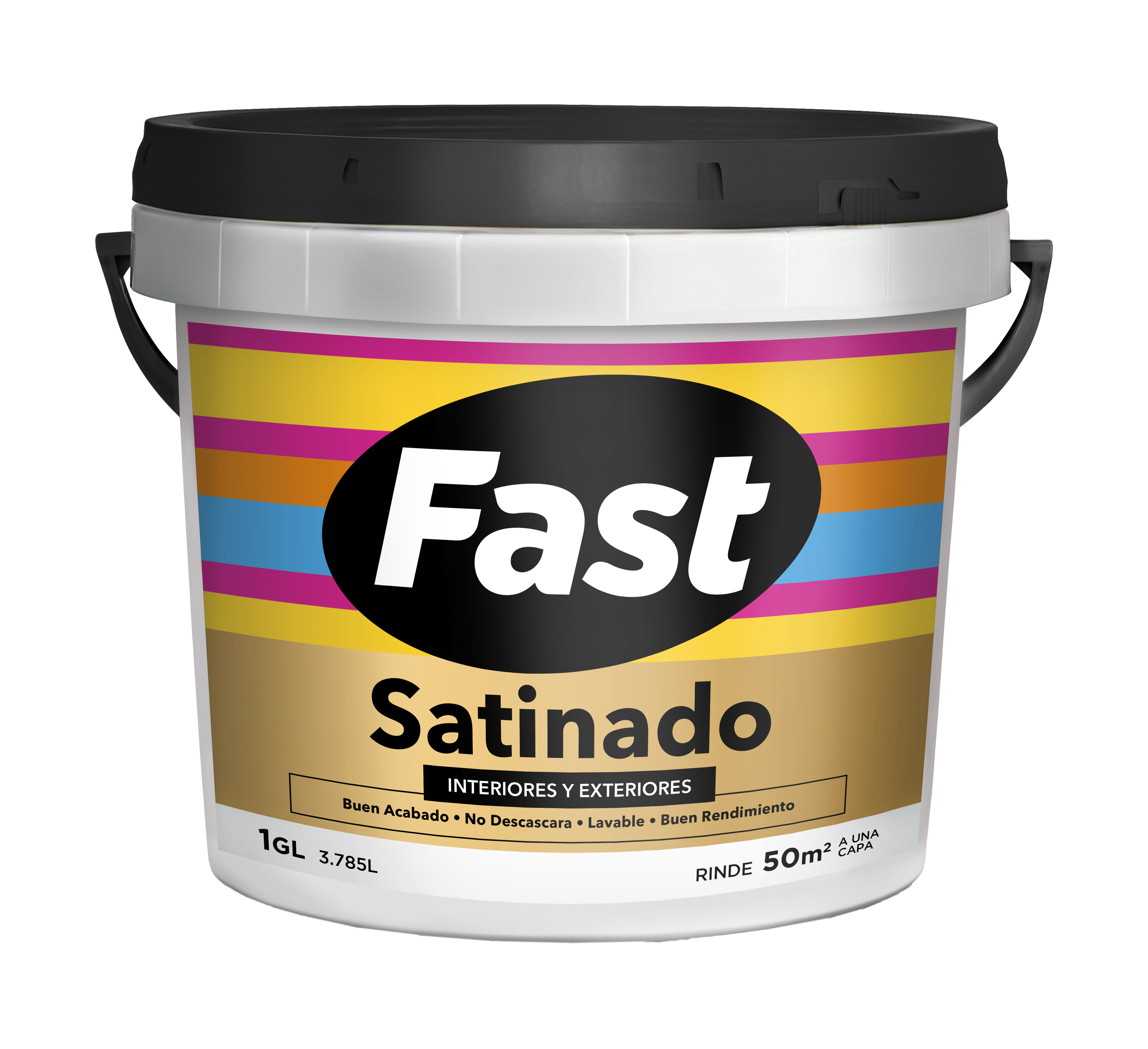 pintura satinado fast balde